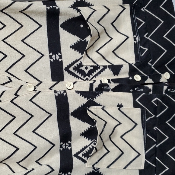 Nollie Tribal Print Cardigan XS Cream&Black - Picture 2 of 3